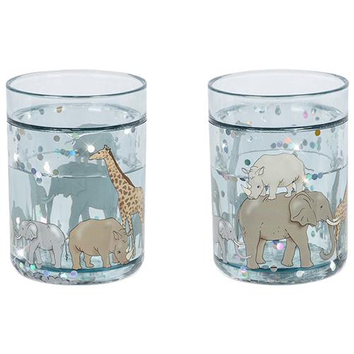 Konges Sløjd 2 Pack Glitter Cups Safari SAFARI | Blå | 0