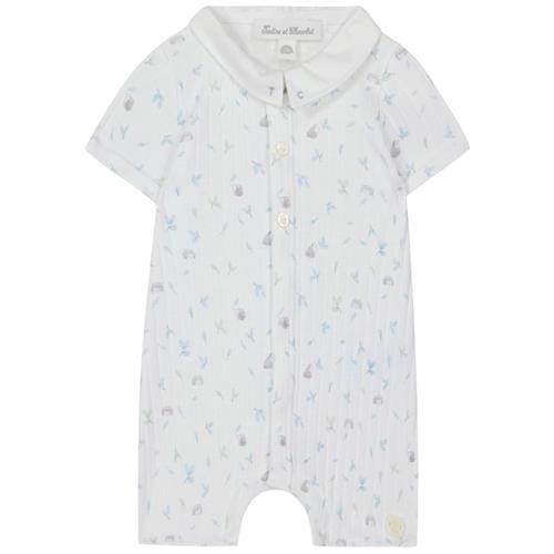 Se Tartine et Chocolat Mønstret Romper Hvid | Hvid | 6 months ved Babyshop