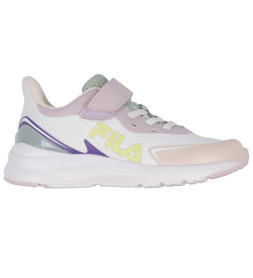 Se Fila Fila Sko - Crusher V - White/Dahlia Purple ved KidsWorld