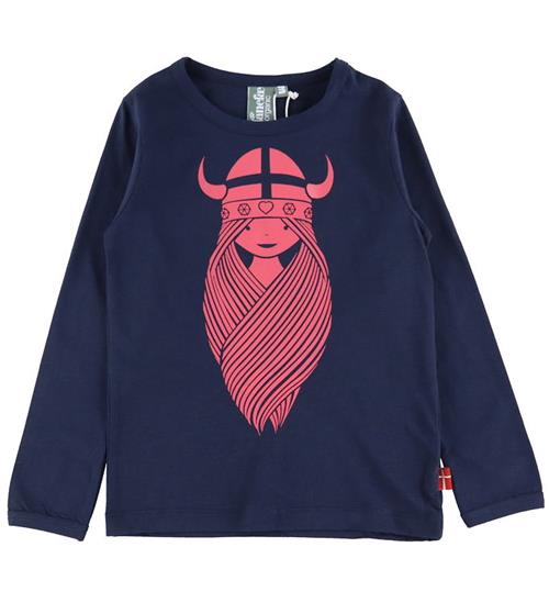 Se DanefÃ¦ Bluse - Organic - DK Navy Freja ved KidsWorld