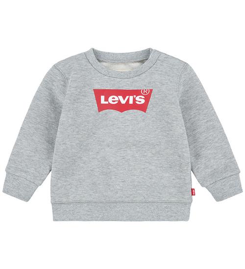 Levis Levis Sweatshirt - Gråmeleret/Rød m. Logo