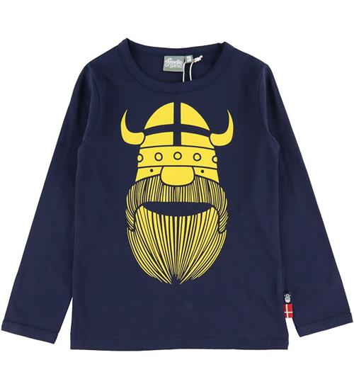 Se DanefÃ¦ Bluse - Organic Danebasic - Dk Navy Erik ved KidsWorld