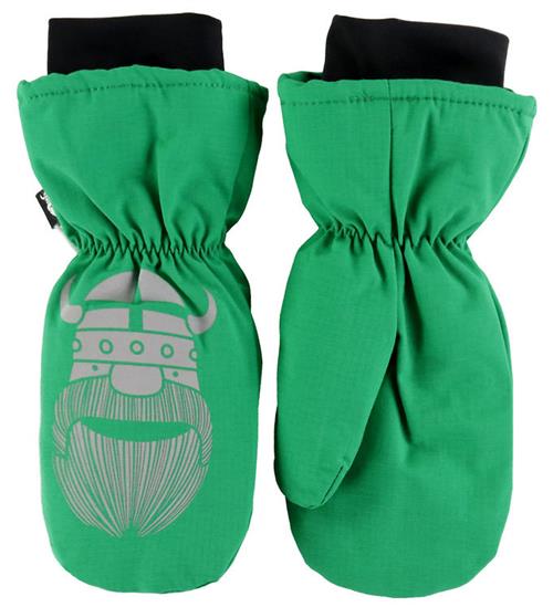 Se DanefÃ¦ DanefÃ¦ Luffer - Danesnowball Mittens - Green Erik ved KidsWorld