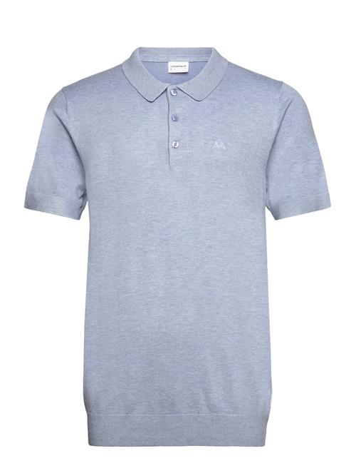 Se Lindbergh S/S Polo Knit Lindbergh Blue ved Booztlet