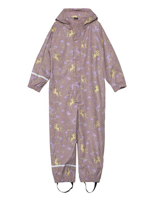 name it Nmfdry10 Rain Fleece Suit Unicorns Fo Name It Purple