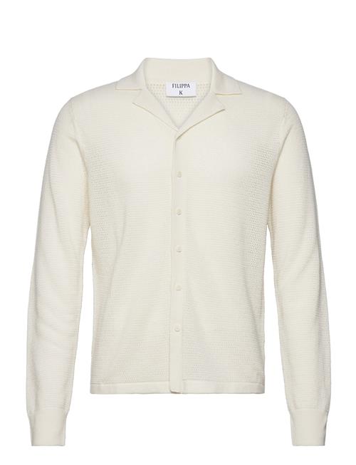 Se Filippa K Knitted Shirt Filippa K Cream ved Booztlet