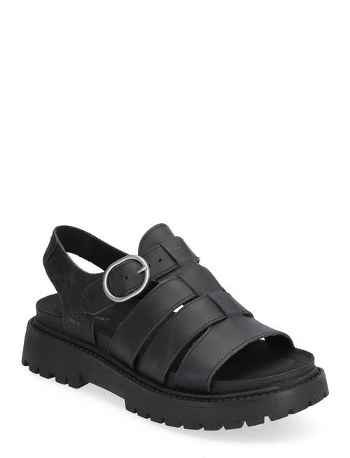 Se Timberland Clairemont Way Fisherman Sandal Black Full Grain Timberland Black ved Booztlet