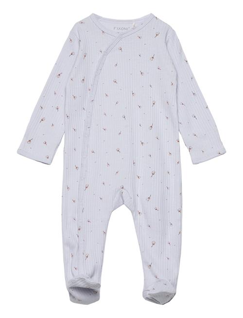 Fixoni Nightsuit W. Feet Rib Fixoni Blue