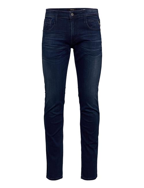 Se Replay Anbass Trousers Slim 99 Denim Replay Blue ved Booztlet