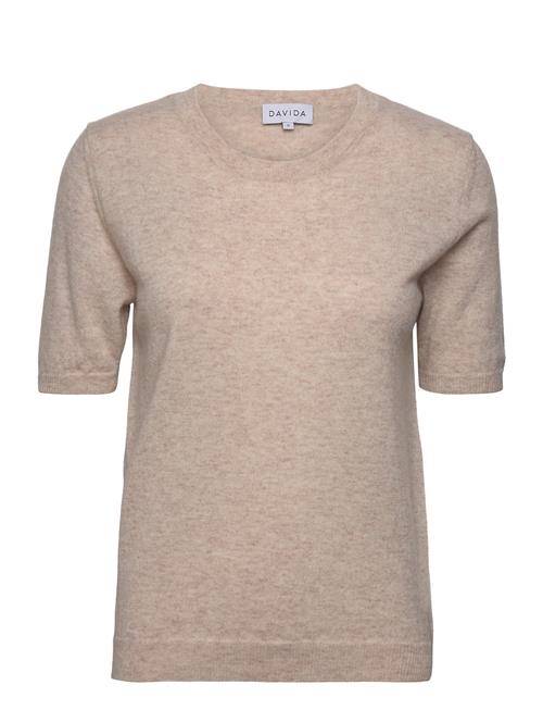 Se Davida Cashmere T-Shirt Over D Davida Cashmere Beige ved Booztlet