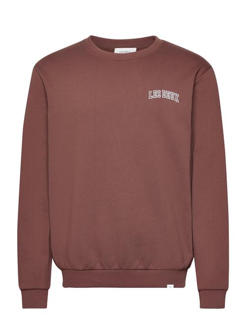 Se Les Deux Blake Sweatshirt Les Deux Brown ved Booztlet