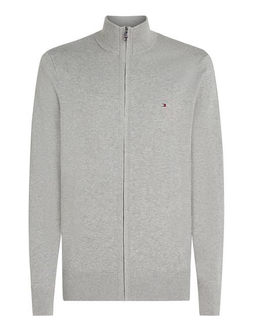 Tommy Hilfiger Pima Org Ctn Cashmere Zip Thru Tommy Hilfiger Grey