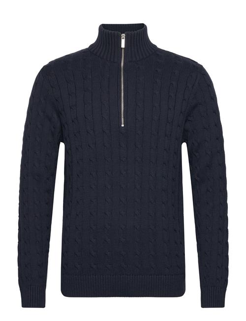 Se Selected Homme Slhryan Structure Half Zip Selected Homme Navy ved Booztlet