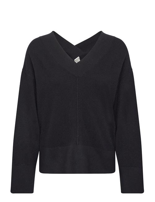 YAS Yasemilie Ls V-Neck Knit Pullover S.noos YAS Black