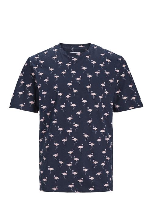 Jack & Jones Jjsunshade Aop Tee Ss Crew Neck Jack & J S Navy