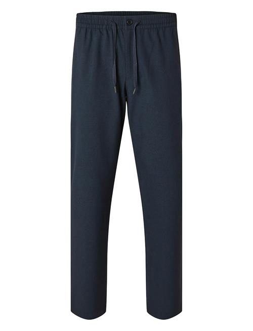 Se Slh196-Straight Robert String Pant Noos Selected Blue ved Booztlet