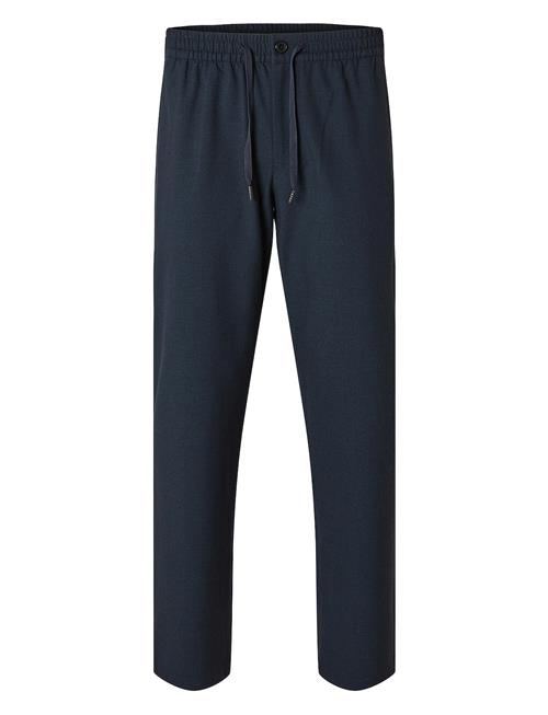 Slh196-Straight Robert String Pant Noos Selected Homme Blue