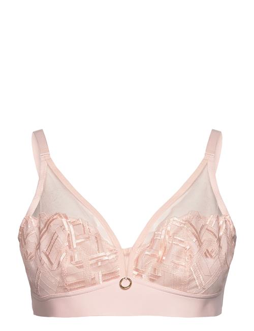 Se CHANTELLE Graphic Support Wirefree Support Bra CHANTELLE Pink ved Booztlet