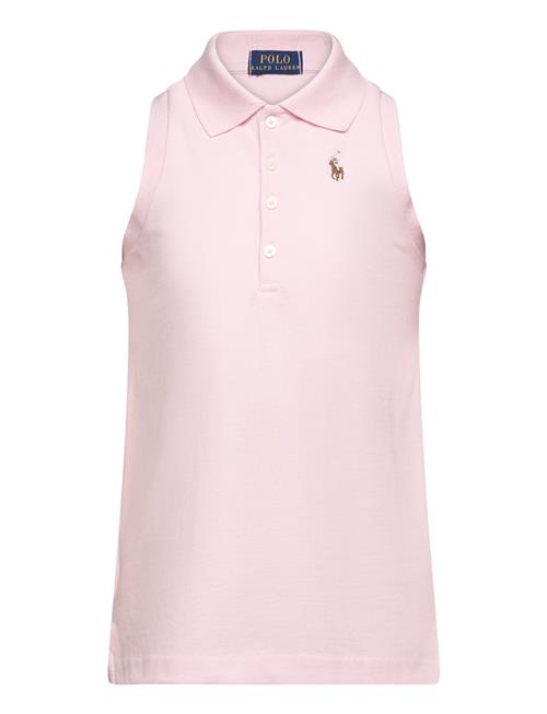 Se Ralph Lauren Kids Sleeveless Cotton Mesh Polo Shirt Ralph Lauren Kids Pink ved Booztlet