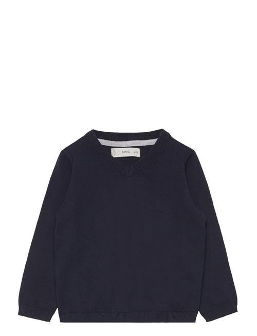 Se Mango V-Neck Sweater Mango Navy ved Booztlet