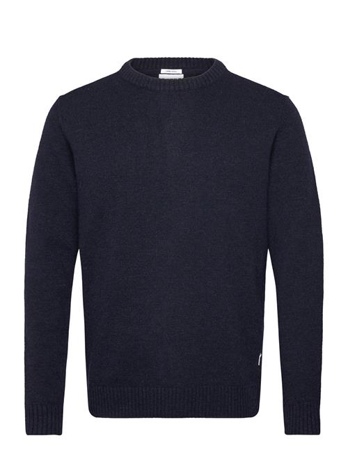 Se Lindbergh Lambswool O-Neck Knit Lindbergh Navy ved Booztlet