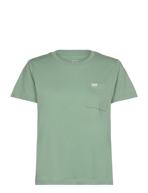 Se Lee Jeans Ss Pocket Tee Lee Jeans Green ved Booztlet