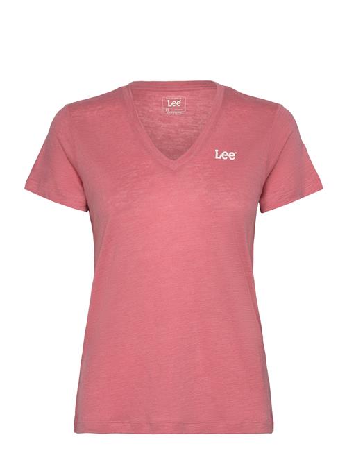 Lee Jeans V Neck Tee Lee Jeans Pink