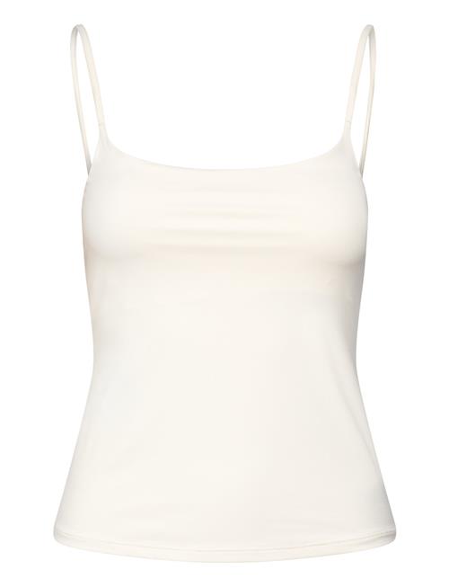 Se Mango Low-Cut Tank Top Mango White ved Booztlet