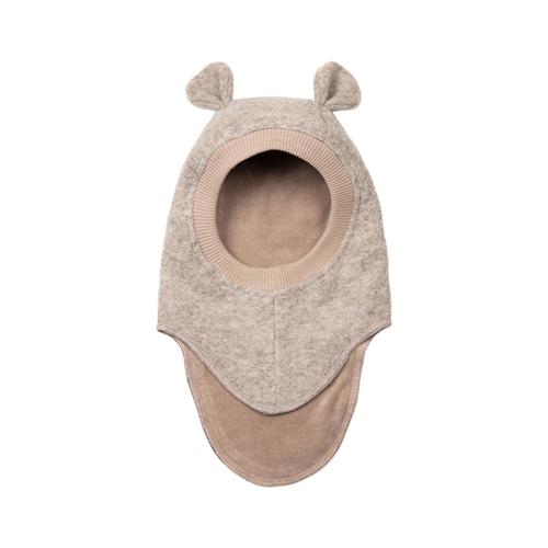 Se Huttelihut Balaclava Ears Wool Camel Melange | Brun | 2-4 years ved Babyshop