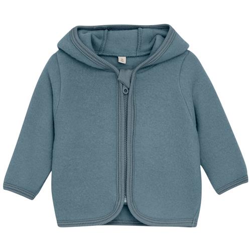 Huttelihut Jakke Ears Wool Fleece (S) Stormy Weather 68 cm  Grå  68 cm  Unisex