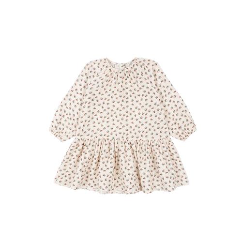 Konges Sløjd Coco Dress Gots - Fleur Tricolore | Hvid | 5-6 years