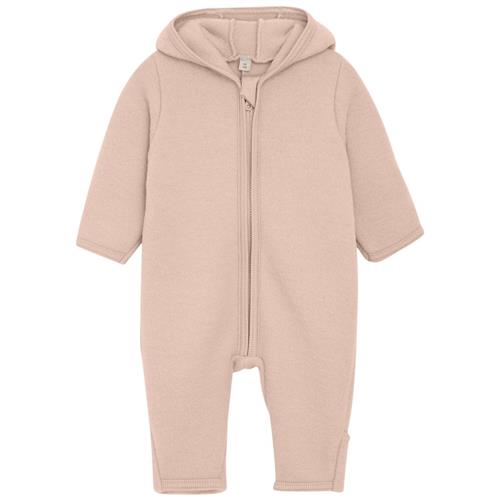 Se Huttelihut Pram Suit Wool Fleece (M) Mahogany Rose | Lyserød | 104 cm ved Babyshop