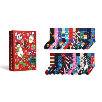 Happy socks Strømper 24P Advent Calendar Socks Gift Set Flerfarvet bomuld Str 36/40