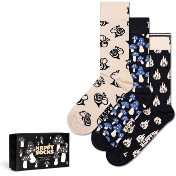 Happy socks Strømper 3P Monochrome Magic Socks Gift Set Flerfarvet bomuld Str 36/40