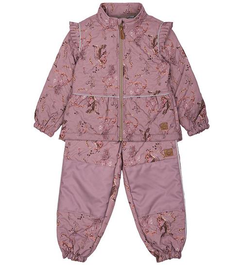 Se Mikk-Line Mikk-Line Termotøj - Twilight Mauve m. Flæser ved KidsWorld