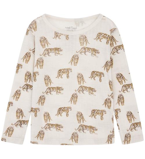 Se Hust and Claire Hust and Caire Bluse - Uld/Tencel - Acel - French Oak m. Tigre ved KidsWorld