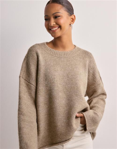 Vero Moda - Beige - Vmnoelle Ls O-Neck Pullover Ga Boo