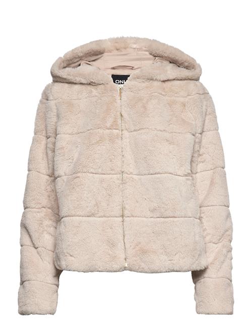 ONLY Onlmisty Fur Hooded Jacket Otw ONLY Beige