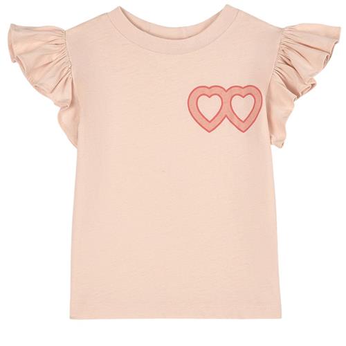 Wynken Flæset T-shirt Pale Pebble | Lyserød | 4 years