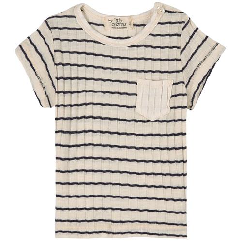 Cozmo Rib Stripe T-shirt Cremefarvet |  | 6 months