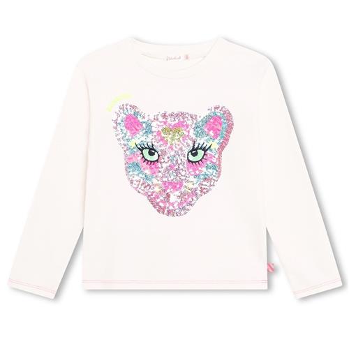 Billieblush Langærmet T-shirt Med Tryk Cremefarvet |  | 2 years