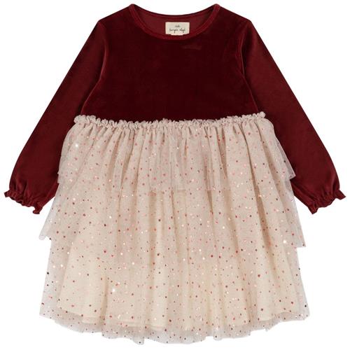 Se Konges Sløjd Belis Kjole Red Dahlia | Rød | 12 months ved Babyshop