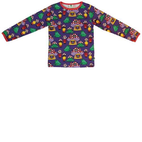 Se Småfolk Mushroom Houses Mønstret Langærmet T-shirt Purple Heart | Lilla | 5-6 years ved Babyshop