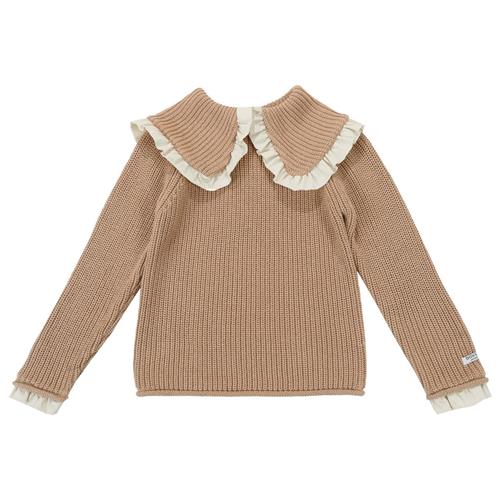 Se Donsje Amsterdam Lola Strikket Trøje Warm Sand | Beige | 2-3 years ved Babyshop