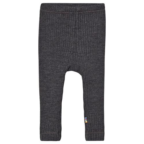 Se Joha Ribstrikkede Leggings Mørkegrå | Grå | 0-3 months ved Babyshop