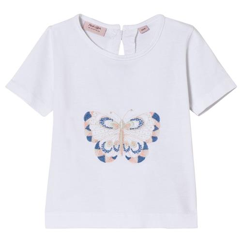 Se Noa Noa Miniature Butterfly T-shirt Hvid | Hvid | 9 months ved Babyshop