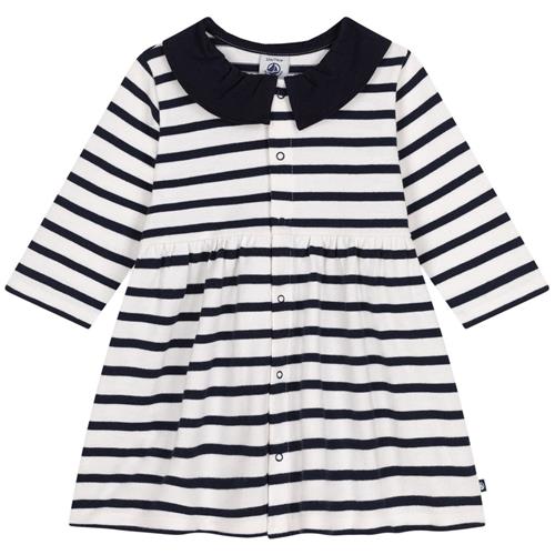 Petit Bateau Stribet Kjole Hvid | Hvid | 12 months