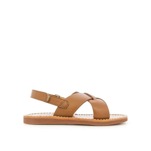 Se Pom Dapi Plage Stitch Cross Sandaler Camel | Brun | 35 EU ved Babyshop