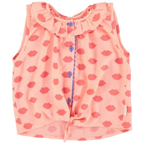 Se Piupiuchick Mønstret Bluse Koralrød | Lyserød | 3 years ved Babyshop