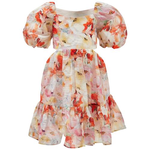 Se Bardot Junior Ellory Mini Kjole Paintly Floral | Orange | 5 years ved Babyshop